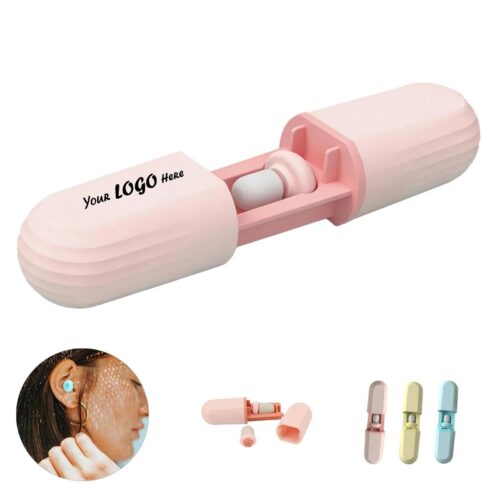 Reusable Silicone Earplugs With Portable Storage Case