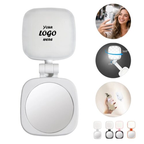 Magnetic Rechargeable Phone Ring Light With Mirror