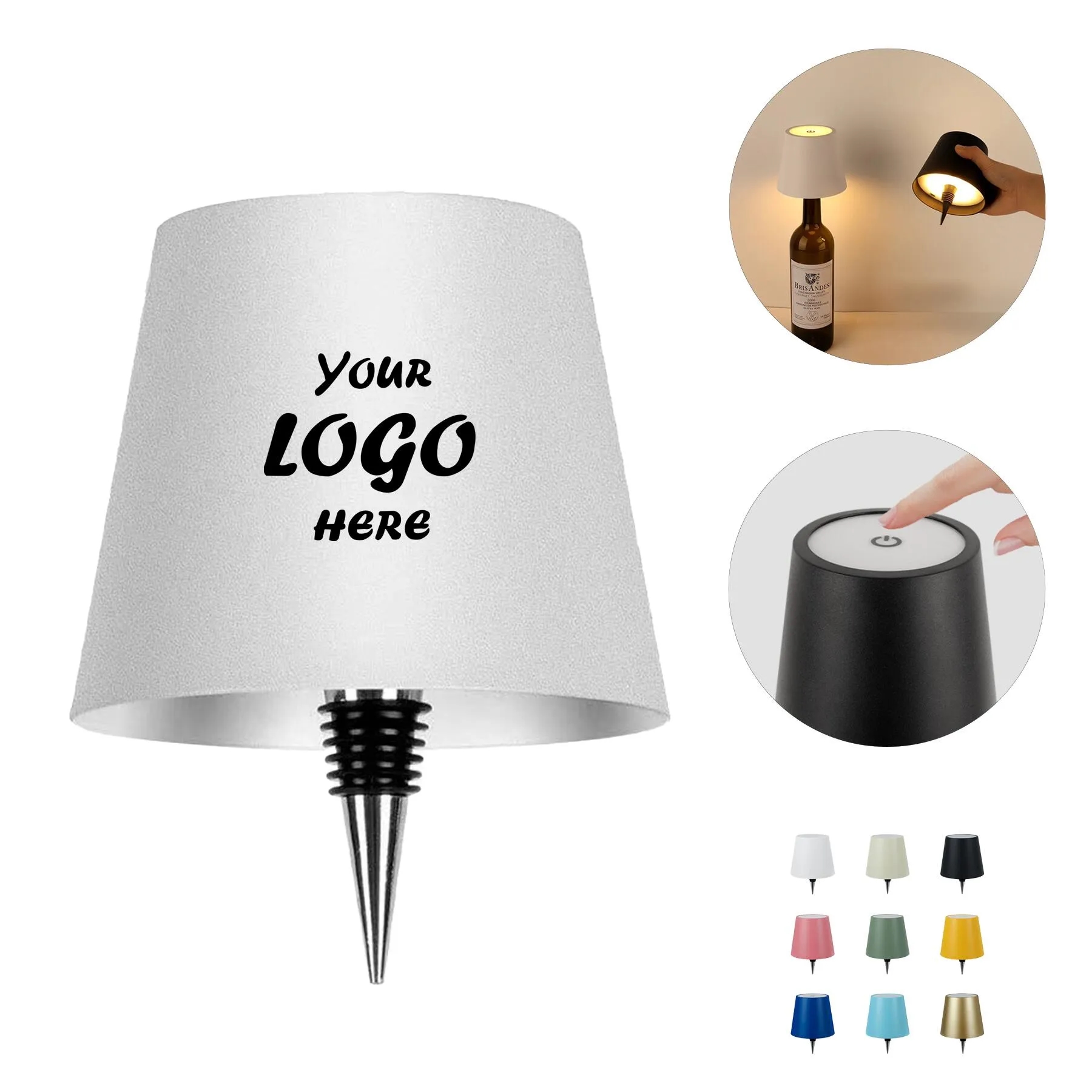 Rechargeable Bottle Lamp With Stepless LED Dimming