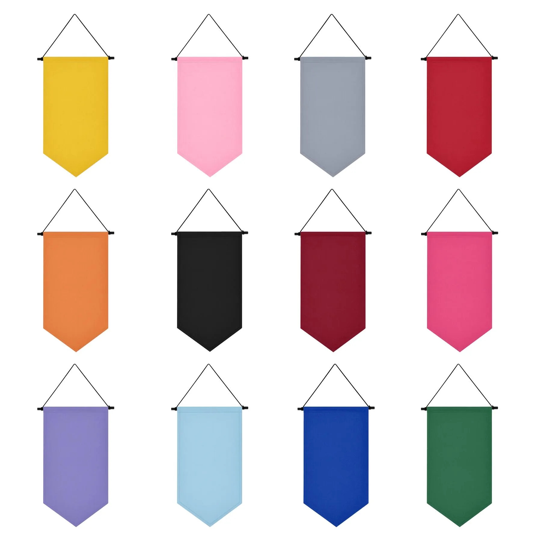 Custom Canvas Pennant Banner With Easy Hanging Cord - Image 3