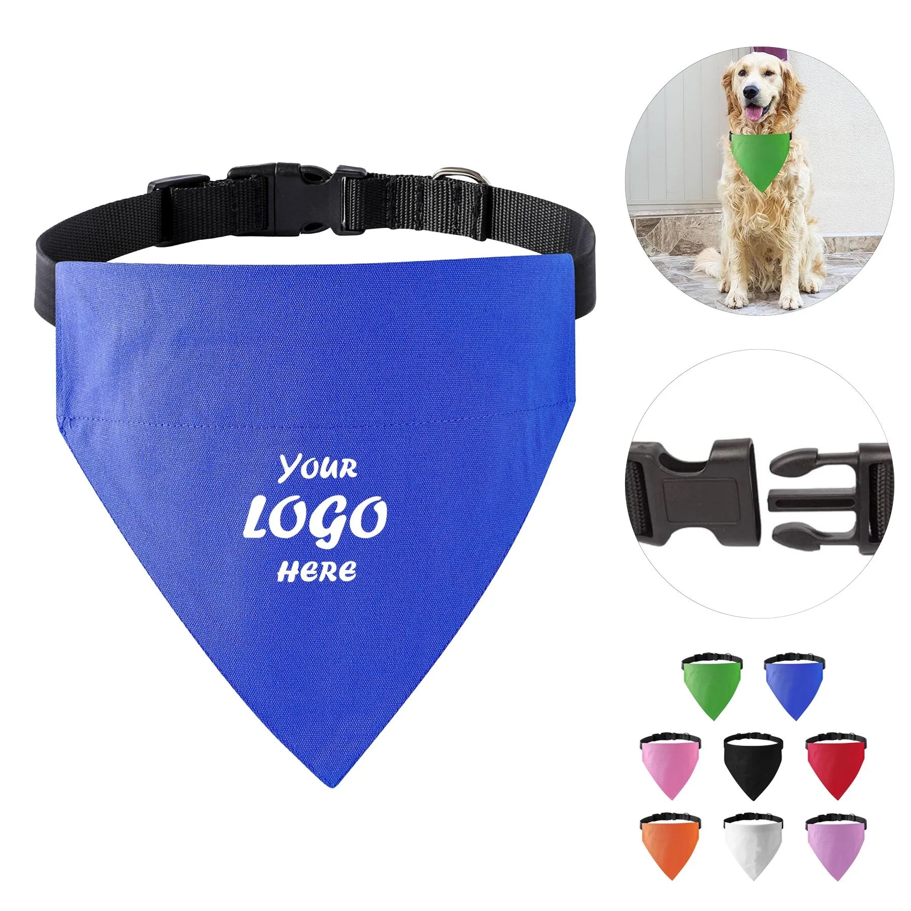Reusable Canvas Pet Bandana Collar For Everyday Wear