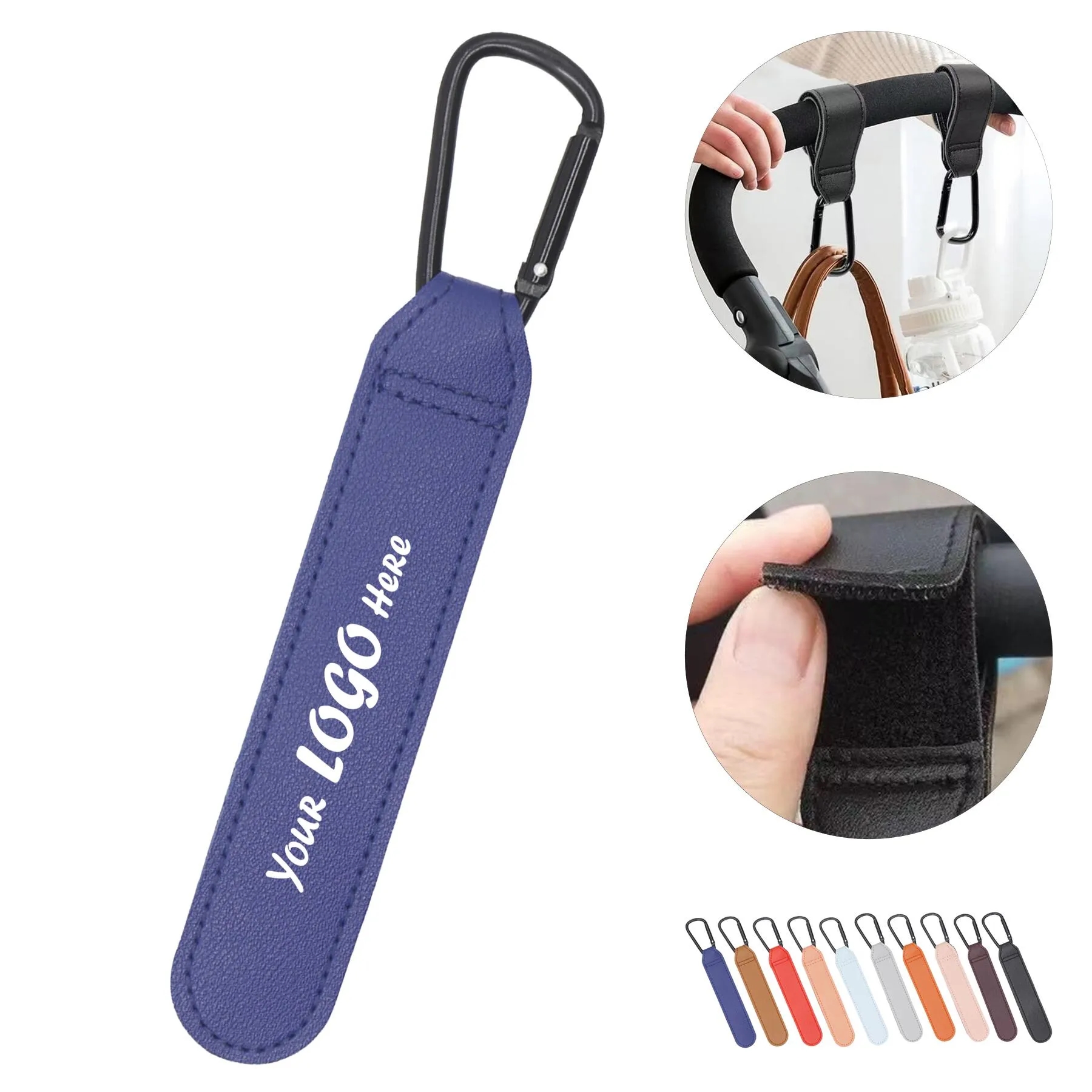 Universal PU Stroller Hook For Bags And Shopping Trips