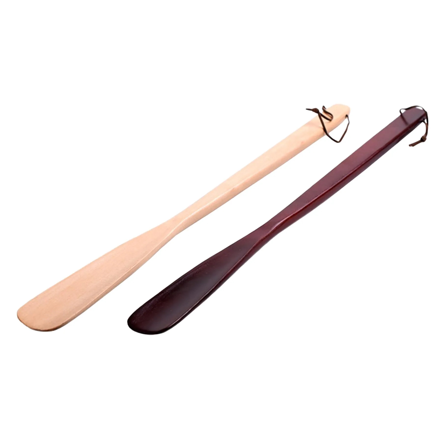 Long Handle Wooden Shoe Horn With Hanging Storage Rope - Image 3
