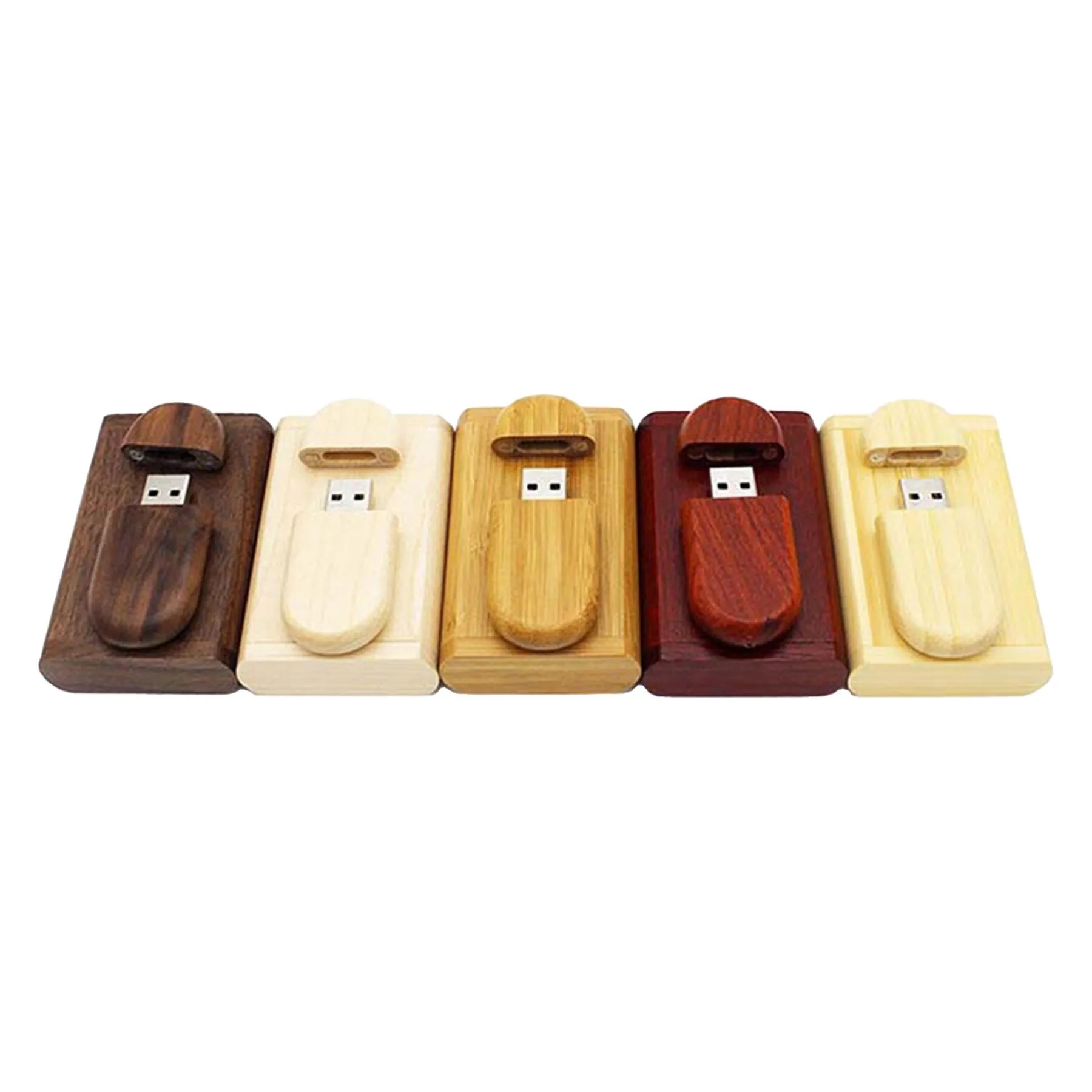 Wooden USB Flash Drive With Box For Business Files - Image 3