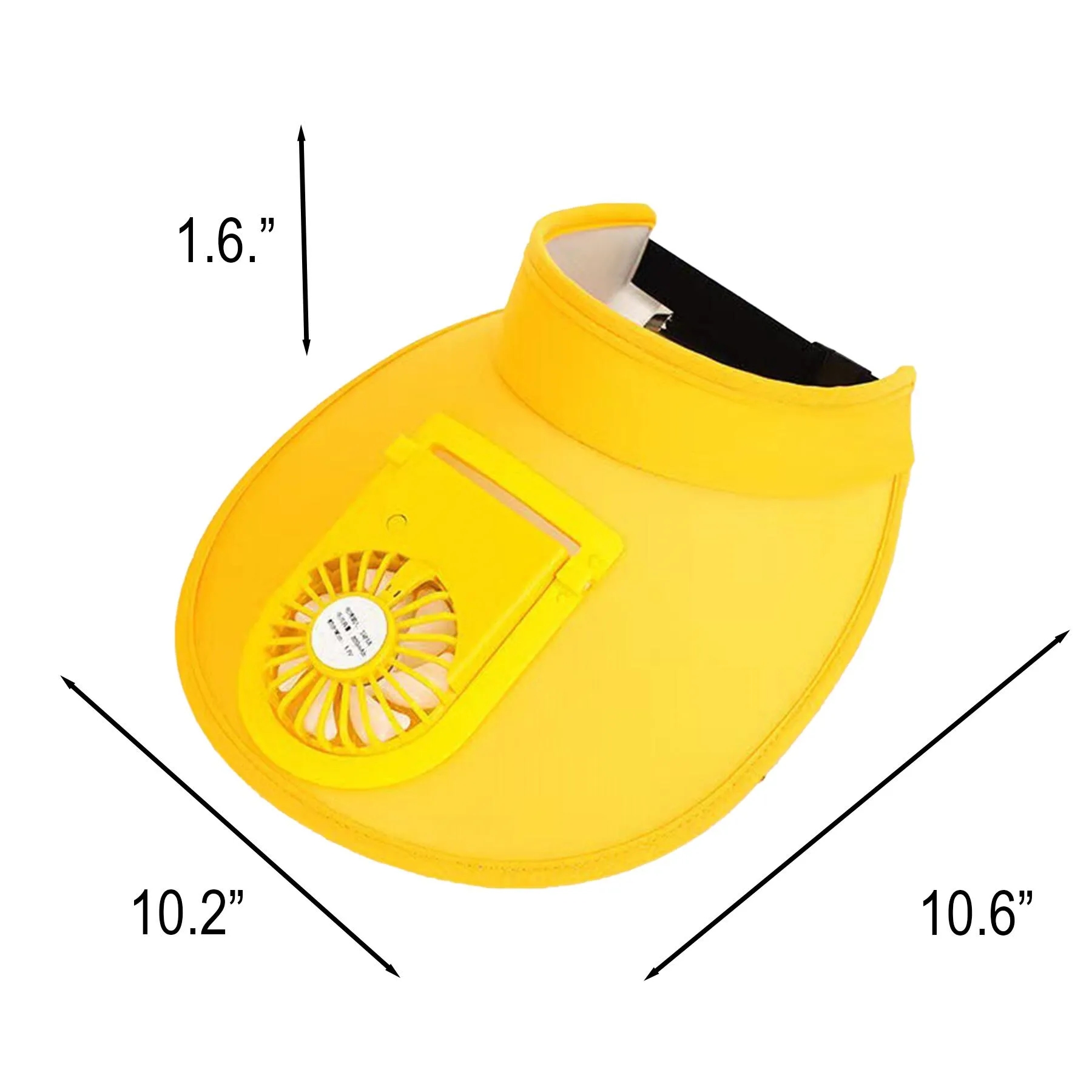 Wide Brim Outdoor Sun Hat With Built In Cooling Fan - Image 2