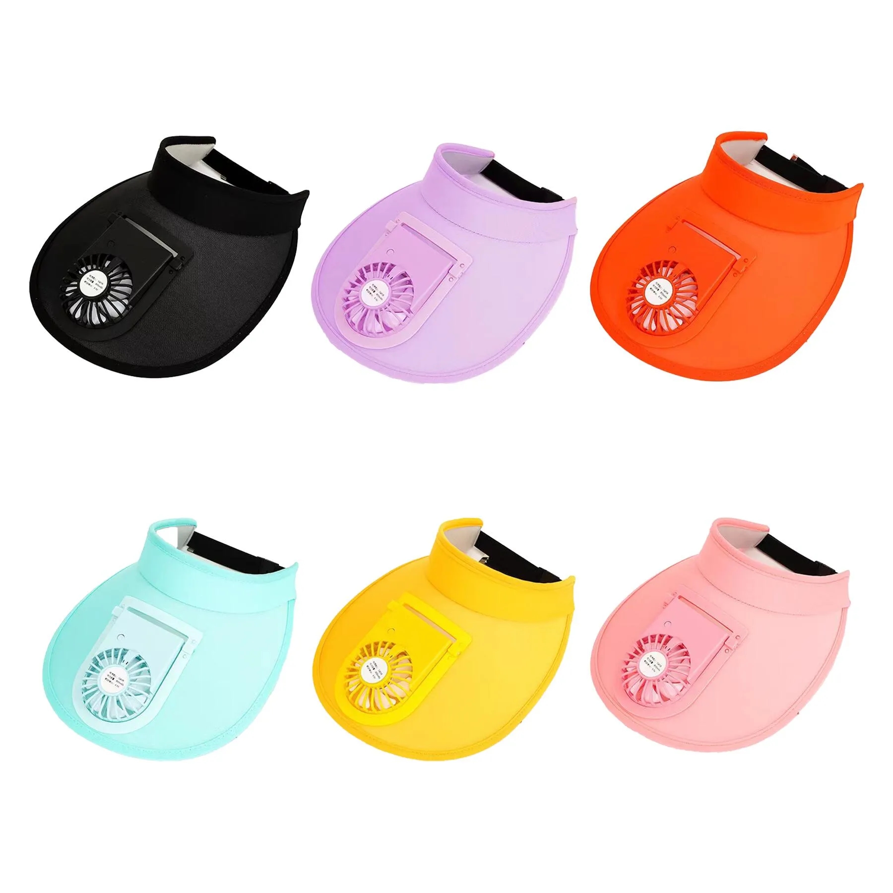 Wide Brim Outdoor Sun Hat With Built In Cooling Fan - Image 3
