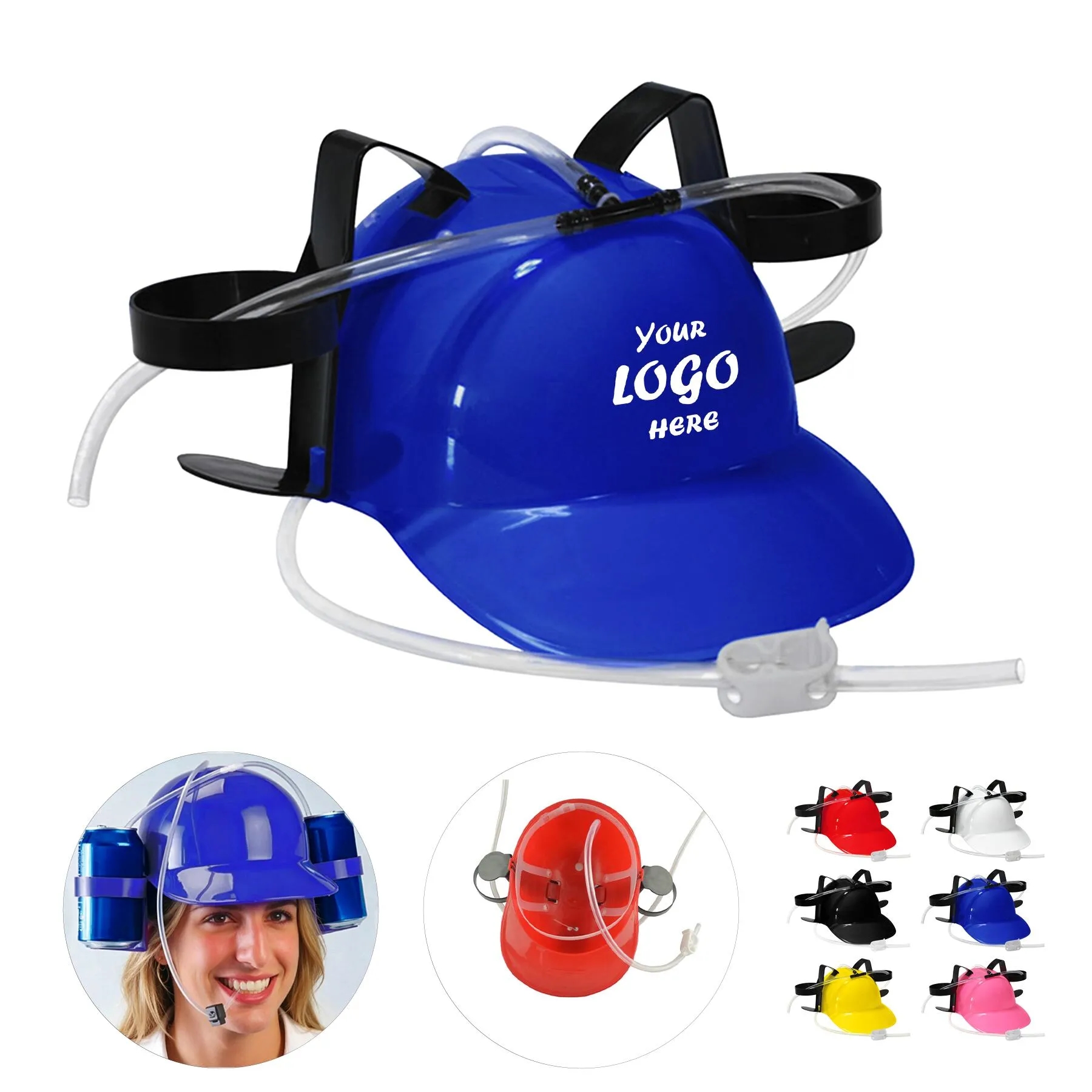 Novelty Drink Holder Hat With Straw For Party Events