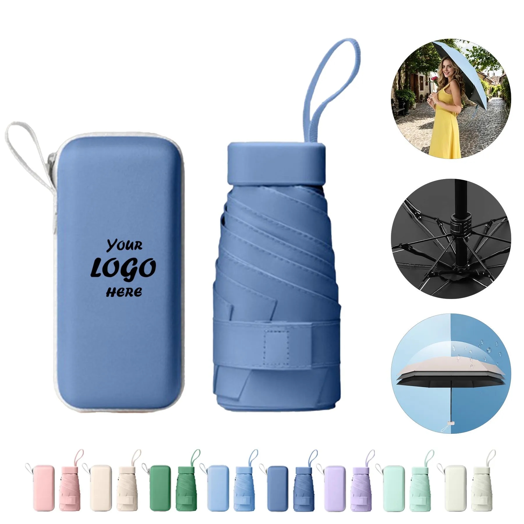 Compact Mini Sun Umbrella For Travel And Outdoor Shade