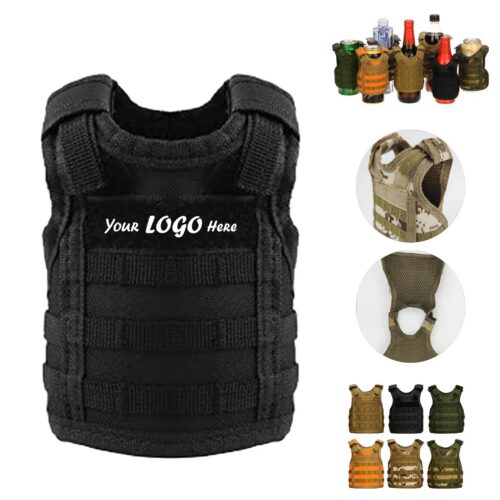 Mini Tactical Style Can And Bottle Vest Cooler Holder