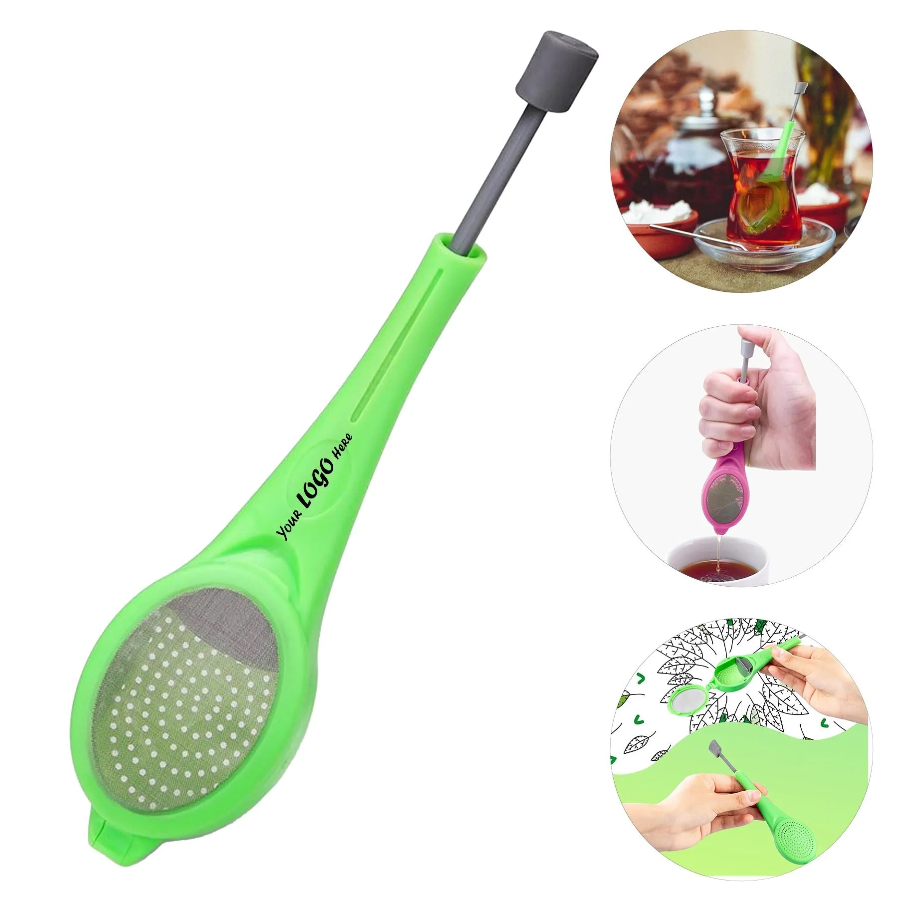 Long Handle Loose Leaf Tea Infuser Strainer For Cups