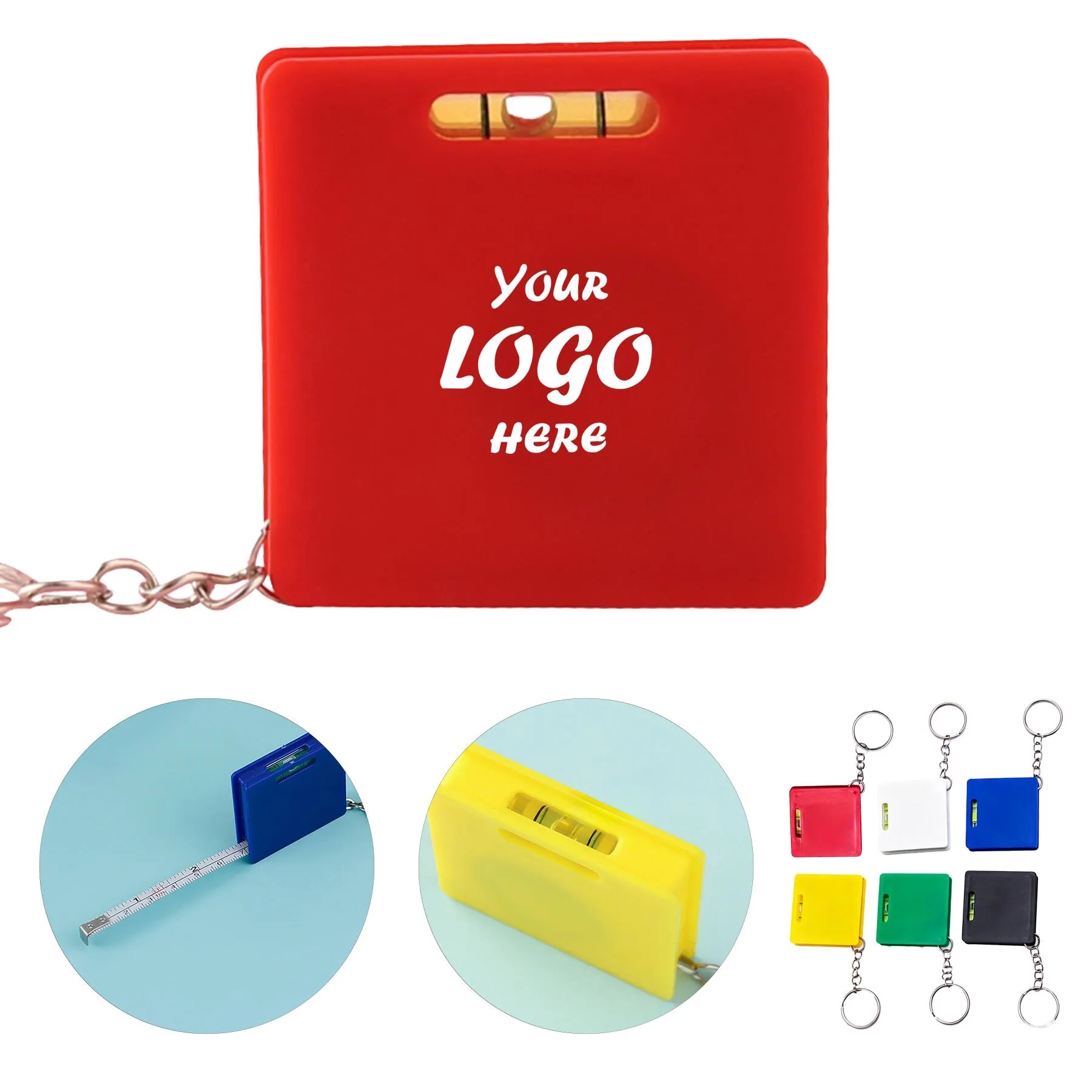 Compact Keyring Tape Measure Level Tool For Repairs