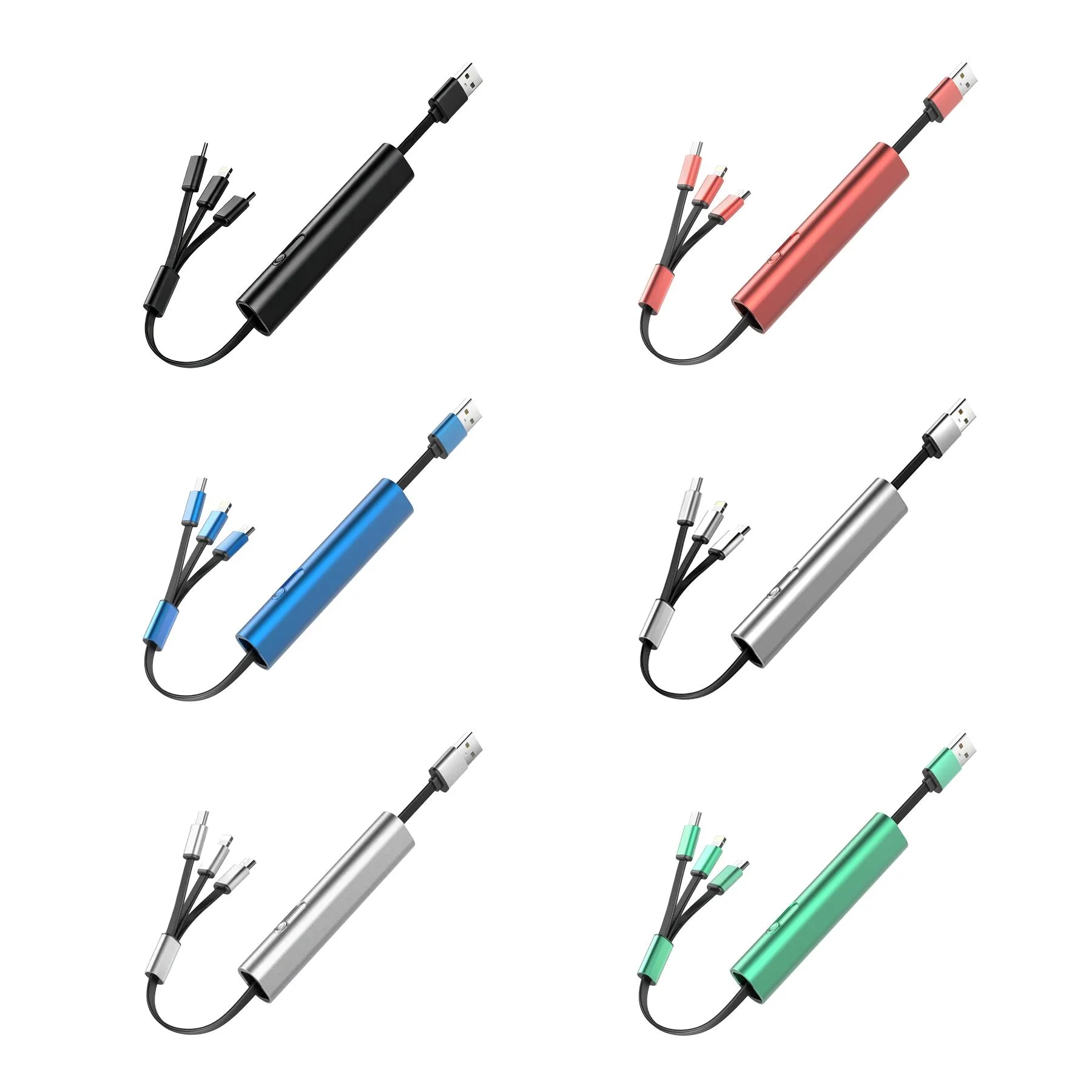 Retractable 3 In 1 Metal Charging Cable For Travel - Image 3
