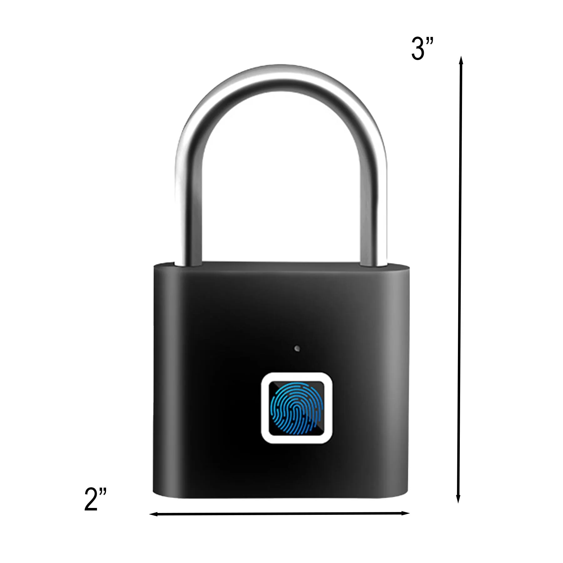 Rechargeable USB Fingerprint Padlock For Keyless Security - Image 2