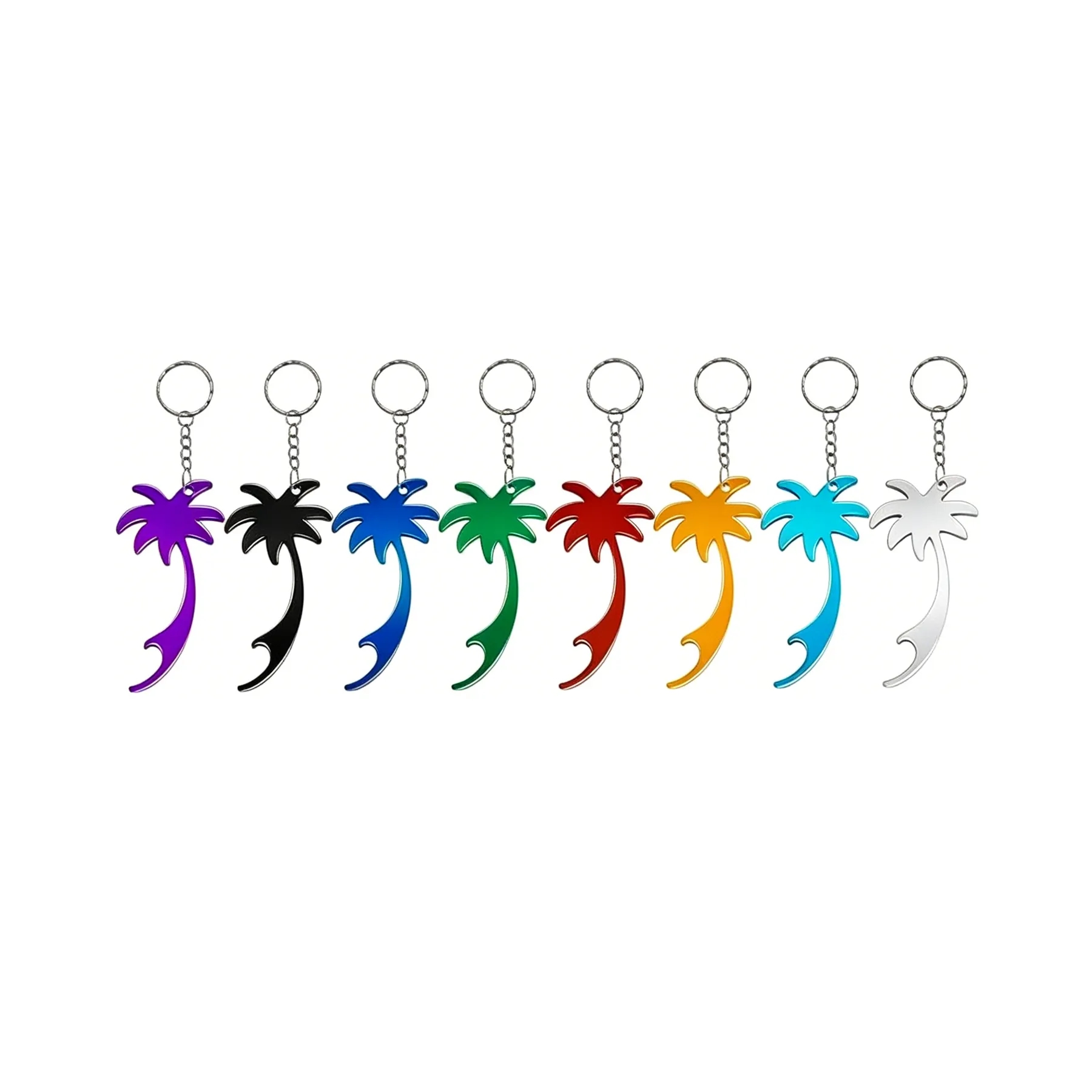 Palm Tree Aluminum Bottle Opener Keychain For Events - Image 3