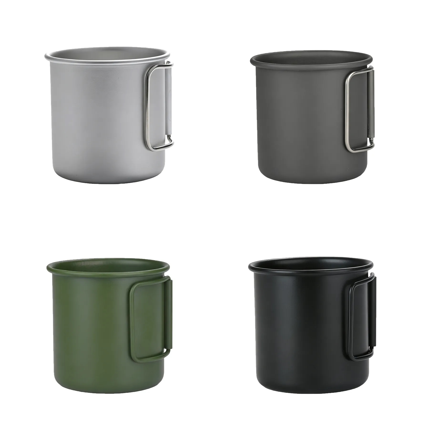 5OZ Portable Folding Aluminum Cup For Outdoor Travel - Image 3