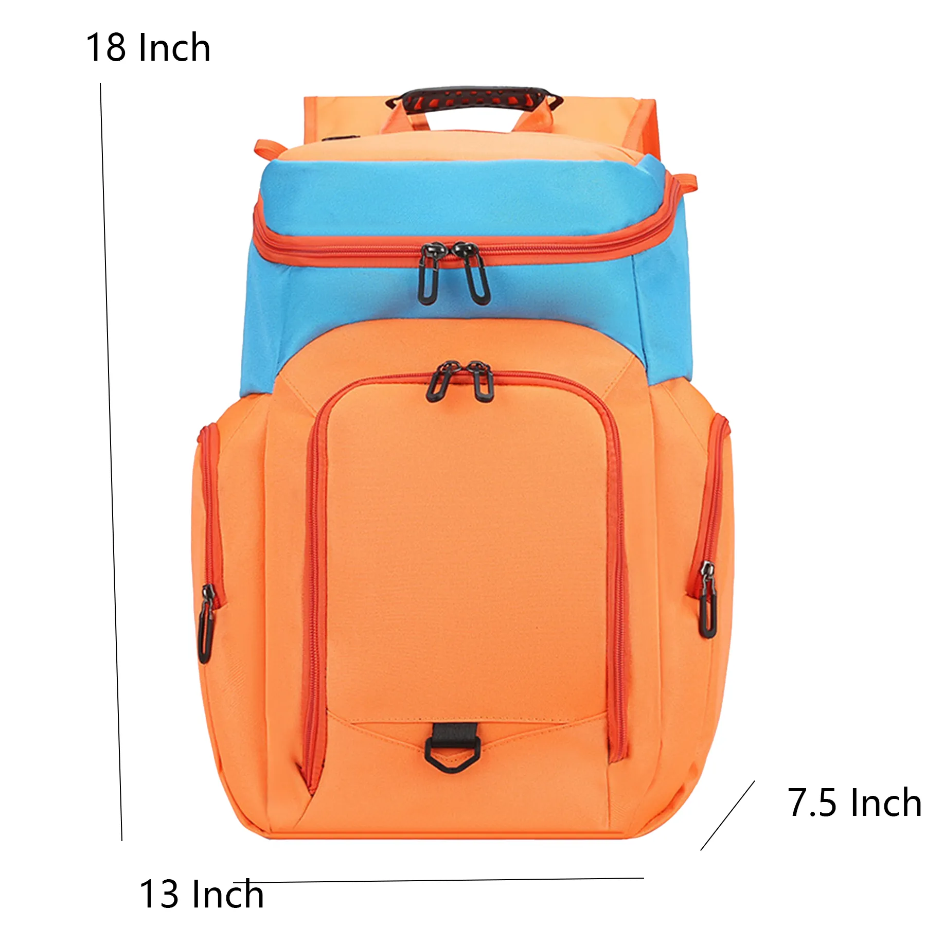 Youth Waterproof Ball Backpack With Front Logo Panel - Image 2