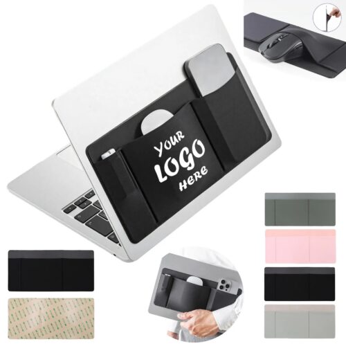 Self-Adhesive Laptop Storage Pouch For Tech Cables