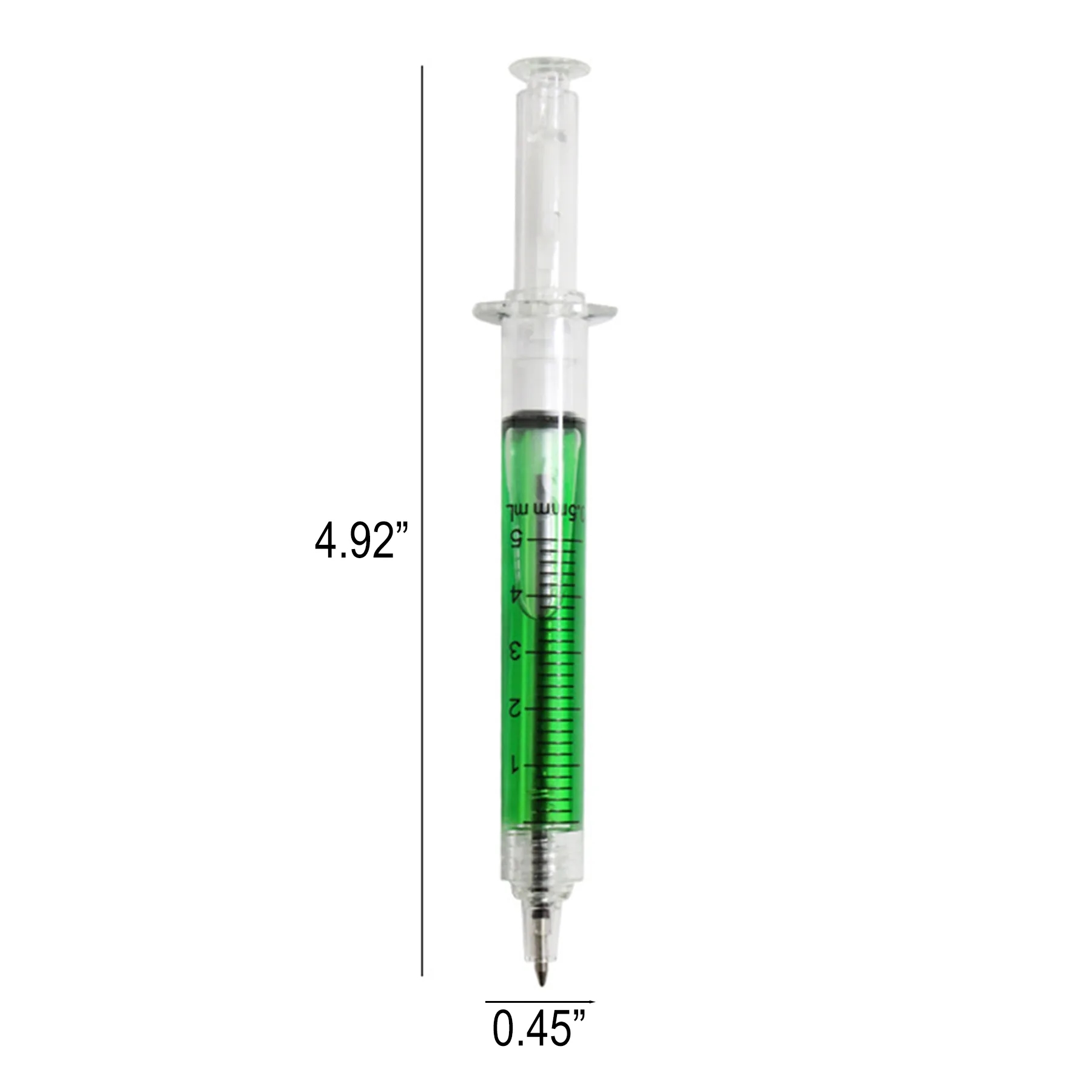 Syringe Shape Ballpoint Pen With Black Ink For Clinics - Image 2