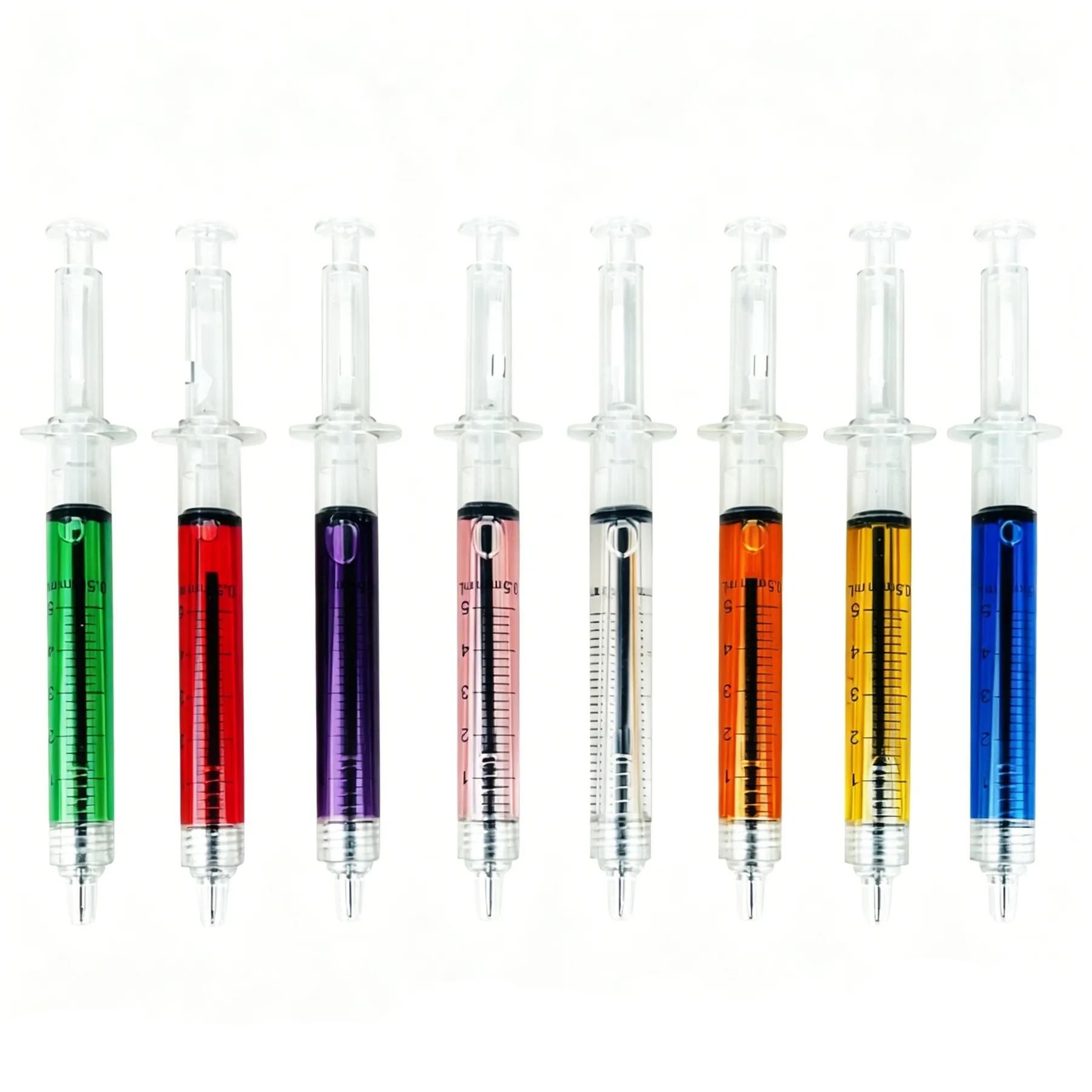 Syringe Shape Ballpoint Pen With Black Ink For Clinics - Image 3