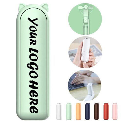 2-In-1 USB Handheld Mini Fan With Backup Power Bank