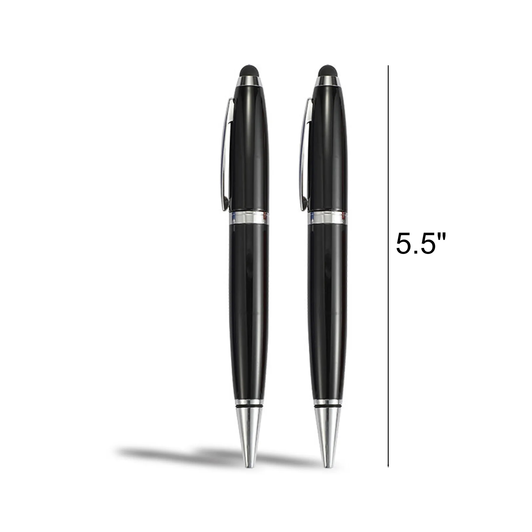 Metal Stylus Ballpoint Pen With USB 2.0 Flash Drive - Image 2