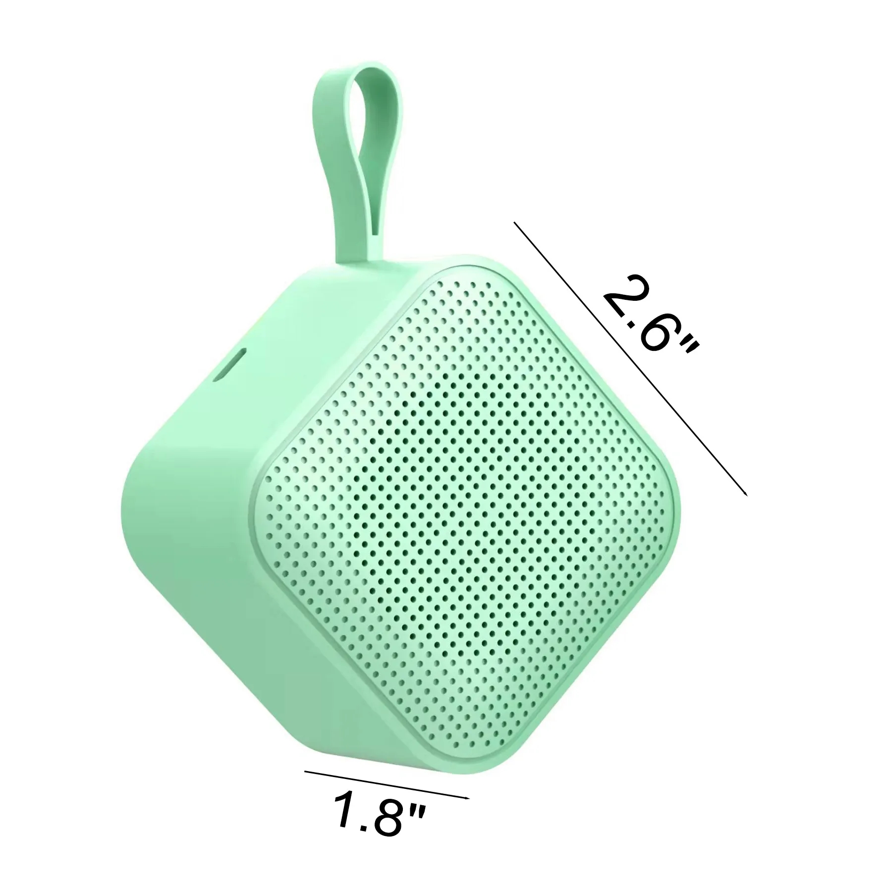 Compact Square Wireless Speaker With TWS Pairing Sound - Image 2