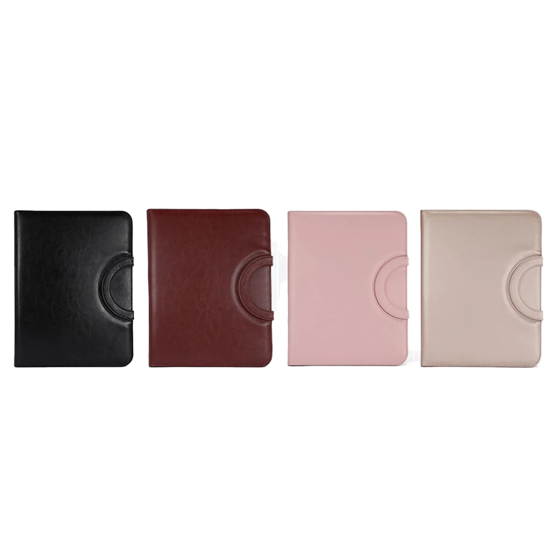 A4 Zippered Business Padfolio With Handle And Notebook - Image 3