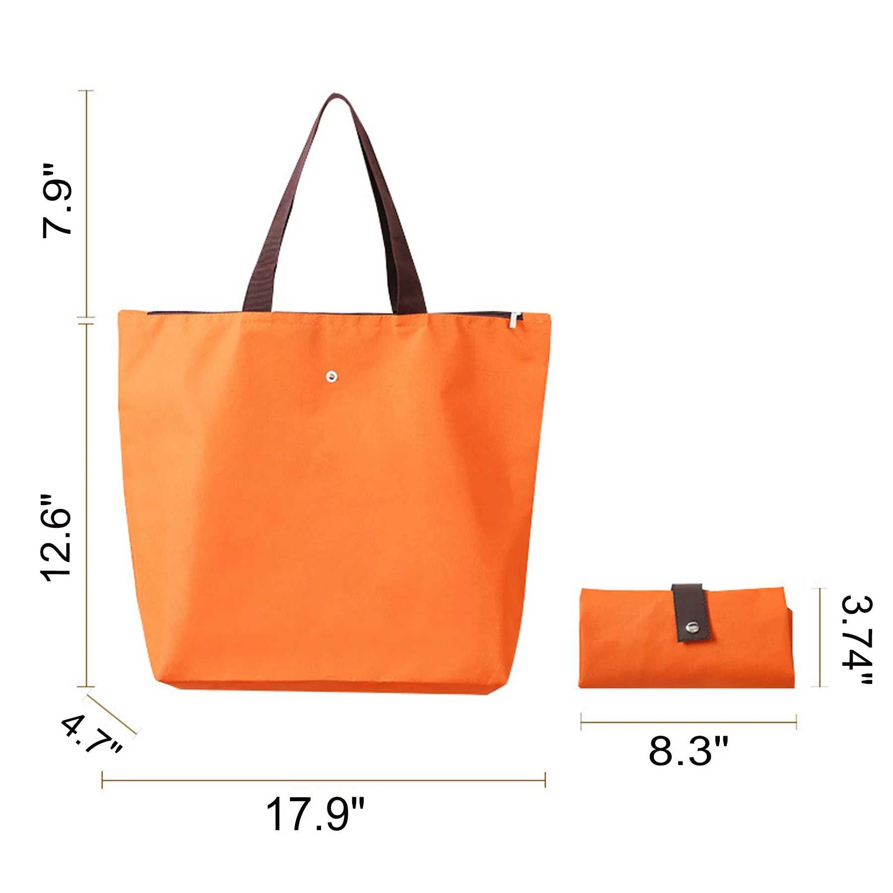 Foldable Oxford Grocery Tote Bag For Daily Shopping - Image 2