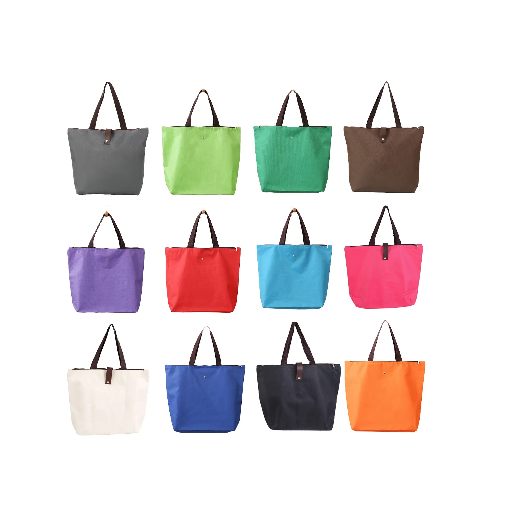 Foldable Oxford Grocery Tote Bag For Daily Shopping - Image 3