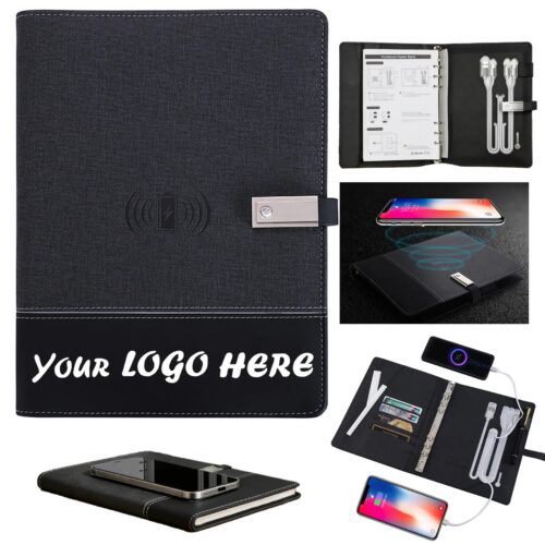 A5 Wireless Charging Notebook With 8000mAh Power Bank