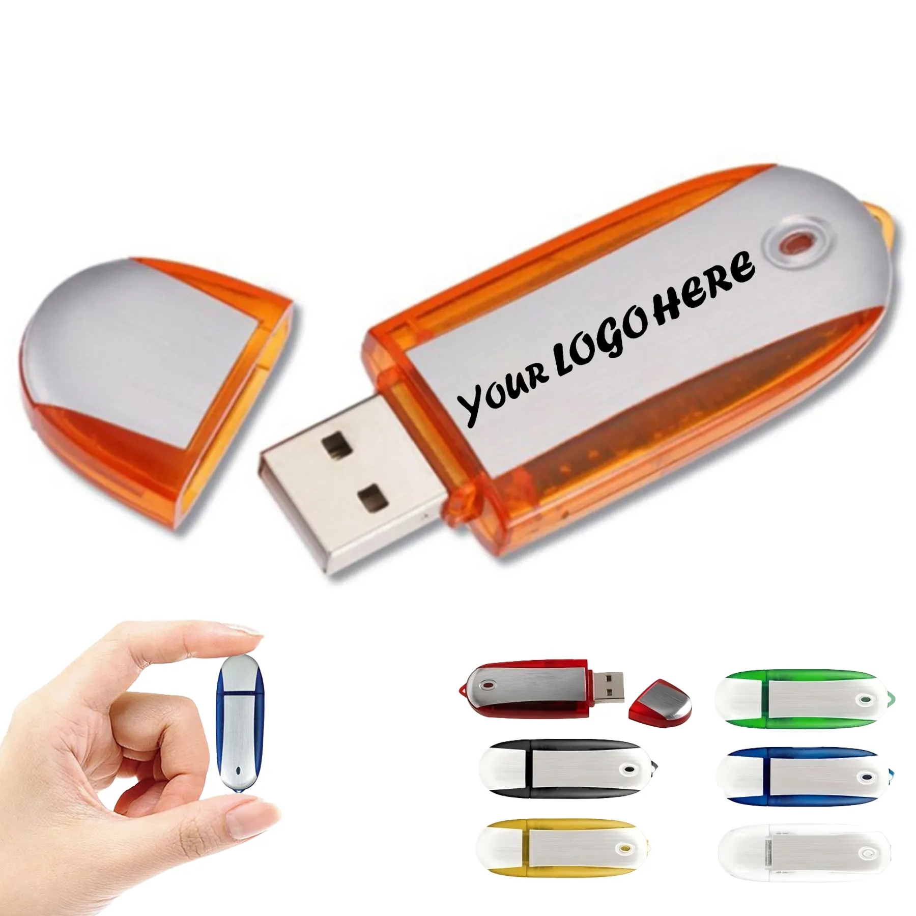 Compact USB 2.0 Flash Drive With 64MB To 128GB Storage