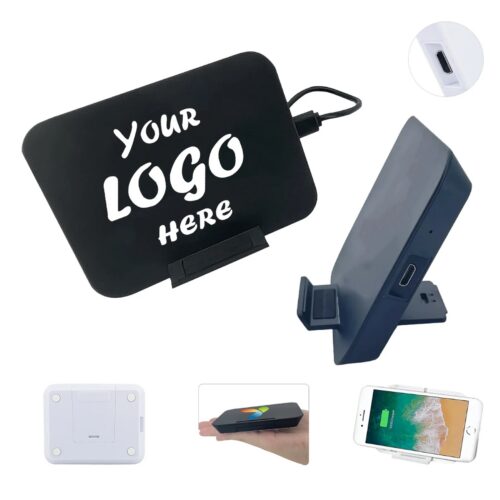 Two In One Wireless Charger Phone Stand With USB Port