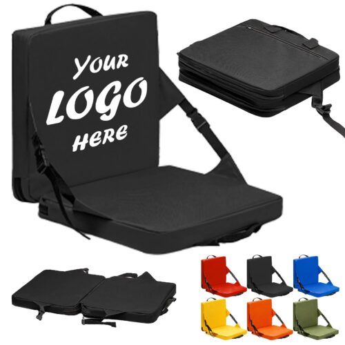 Portable Oxford Stadium Seat With Back Support Handles