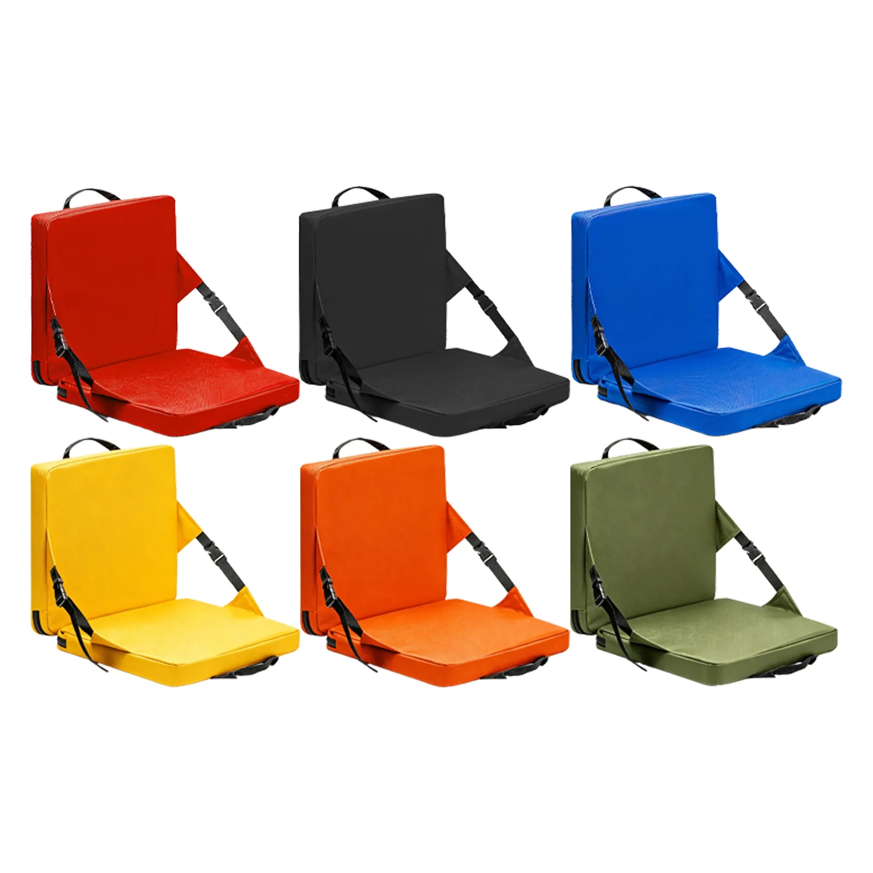Portable Oxford Stadium Seat With Back Support Handles - Image 3