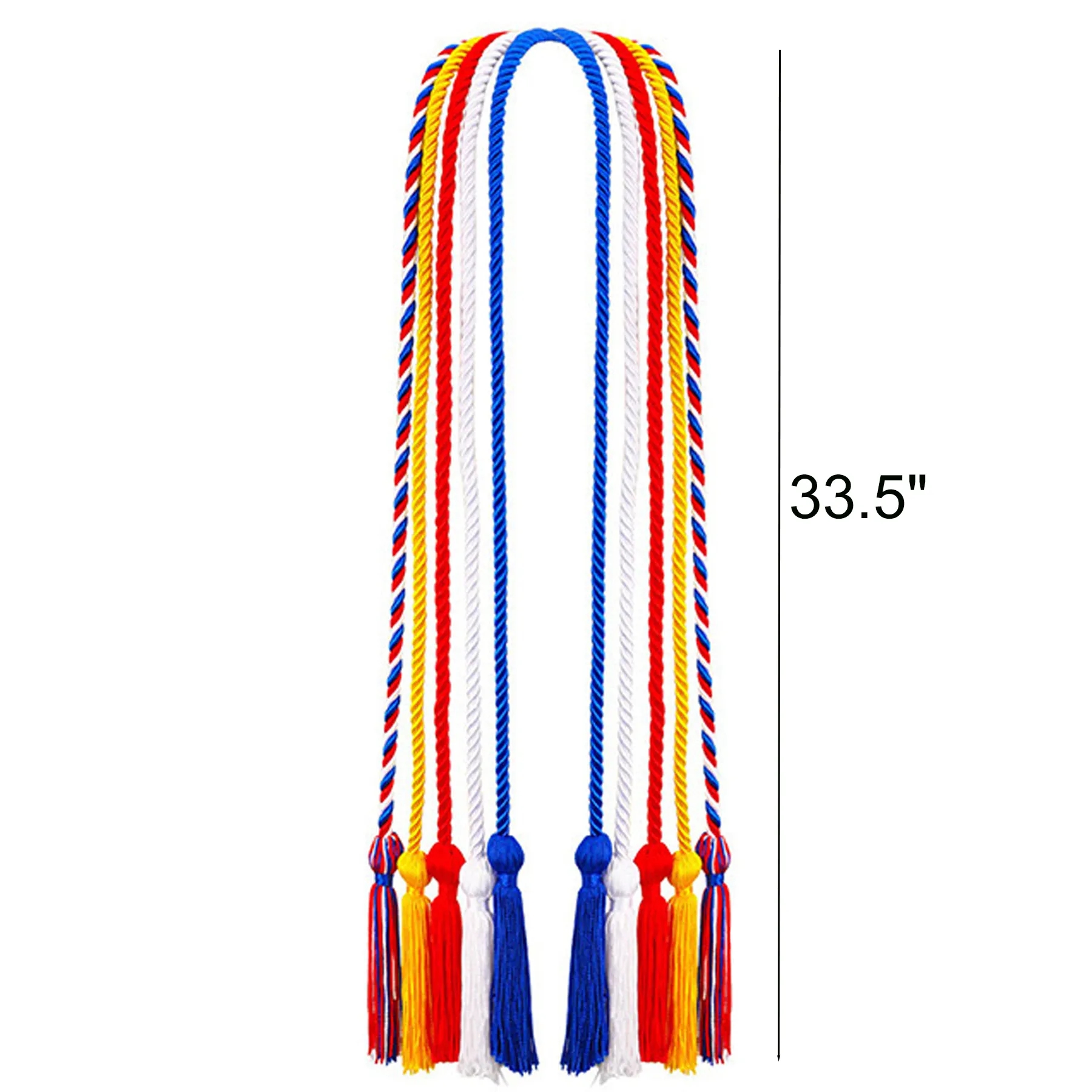 Double-Tied Graduation Honor Cords For Ceremonies Set - Image 2