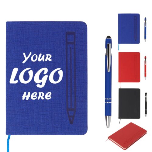 Classic Magnetic Journal And Metal Pen Set In Gift Box