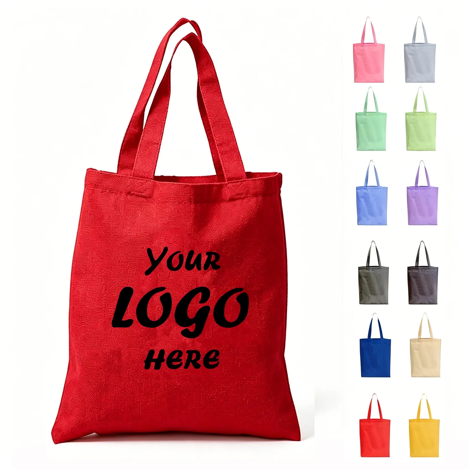 12 Oz Cotton Canvas Tote Bag With Large Imprint Area