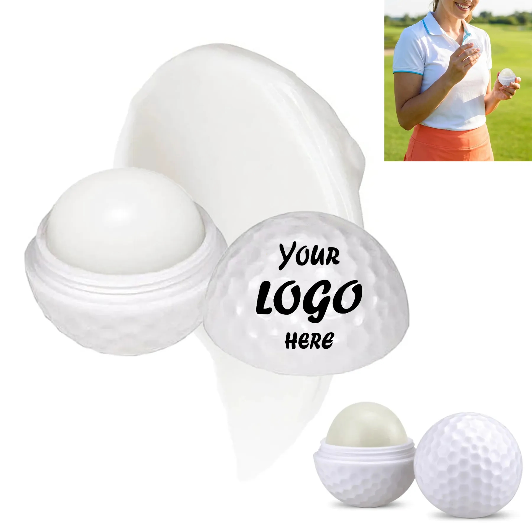 Round Sphere Lip Balm Moisturizer Designed For Club Tourname