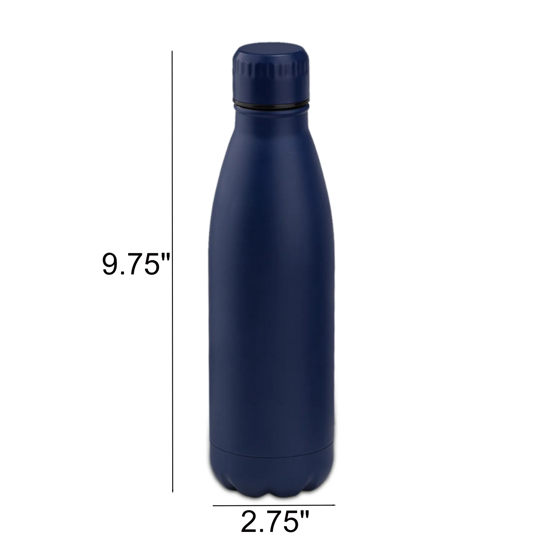 Matte 17 Oz Stainless Steel Insulated Water Bottle - Image 2