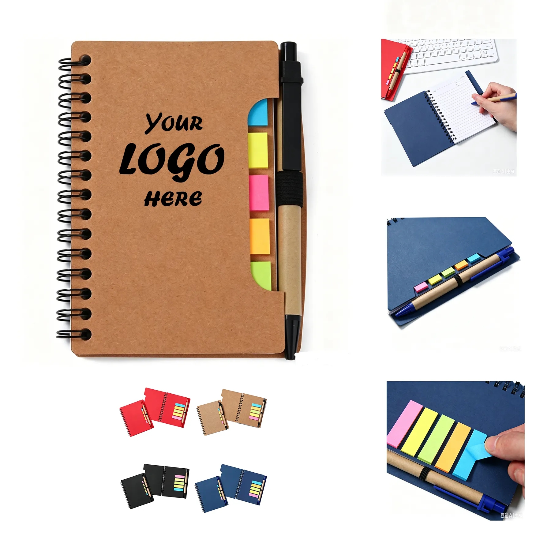 Compact Pocket Notebook With Matching Pen For Notes