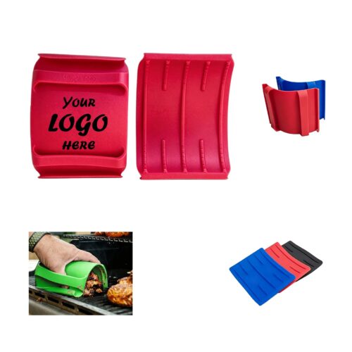 Silicone Kitchen Heat Resistant Glove Clip For Pots