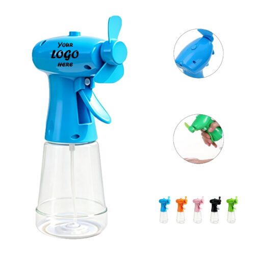 Portable Handheld Mist Fan With Water Spray Tank For Travel
