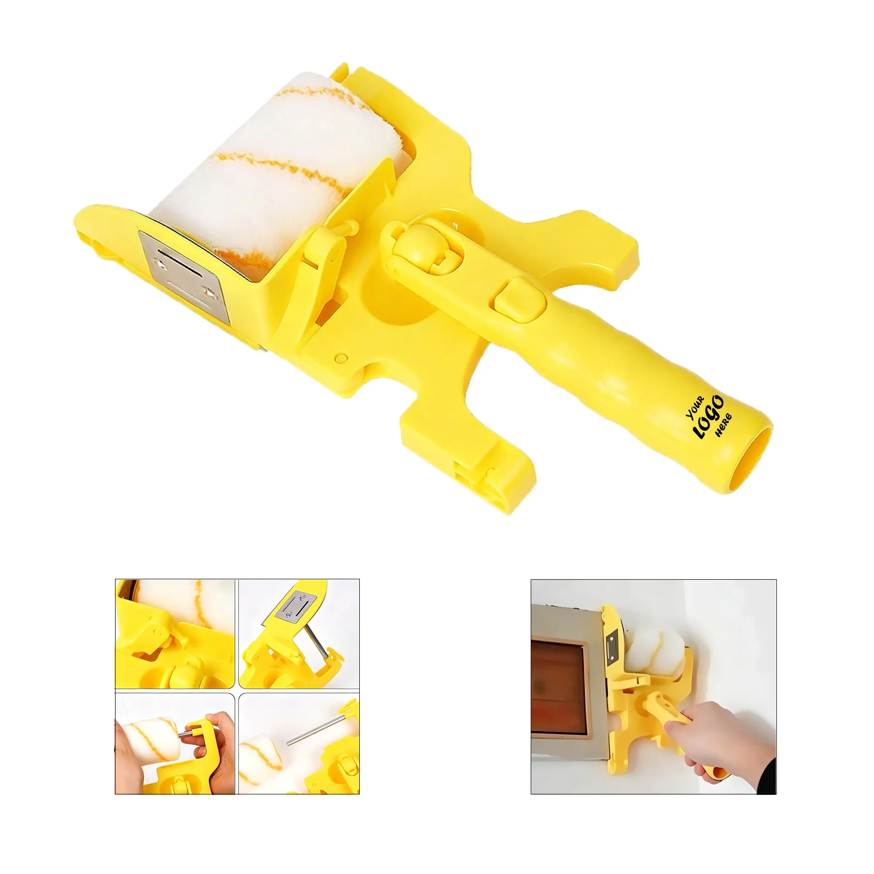 Paint Edger Roller Brush For Trim Walls And Ceilings