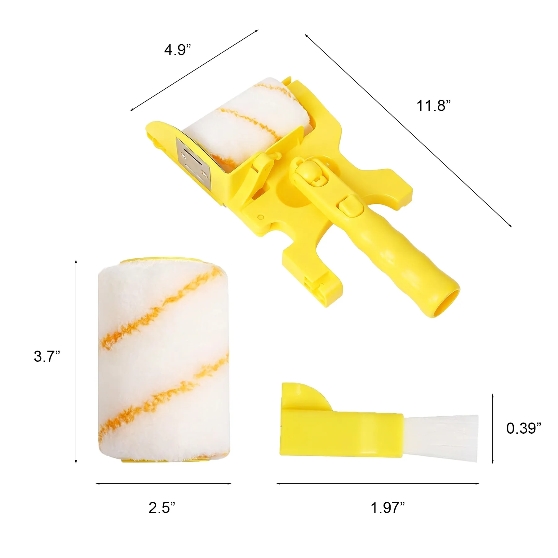 Paint Edger Roller Brush For Trim Walls And Ceilings - Image 2