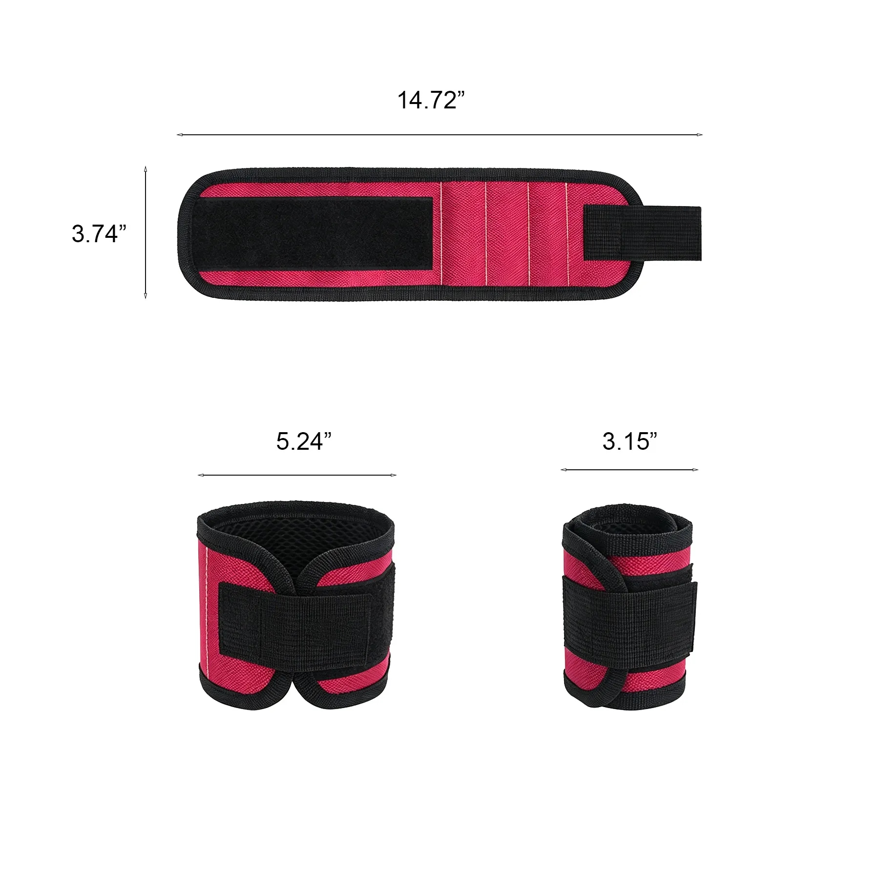 Magnetic Wristband For Screws Nails And Drill Bits - Image 2