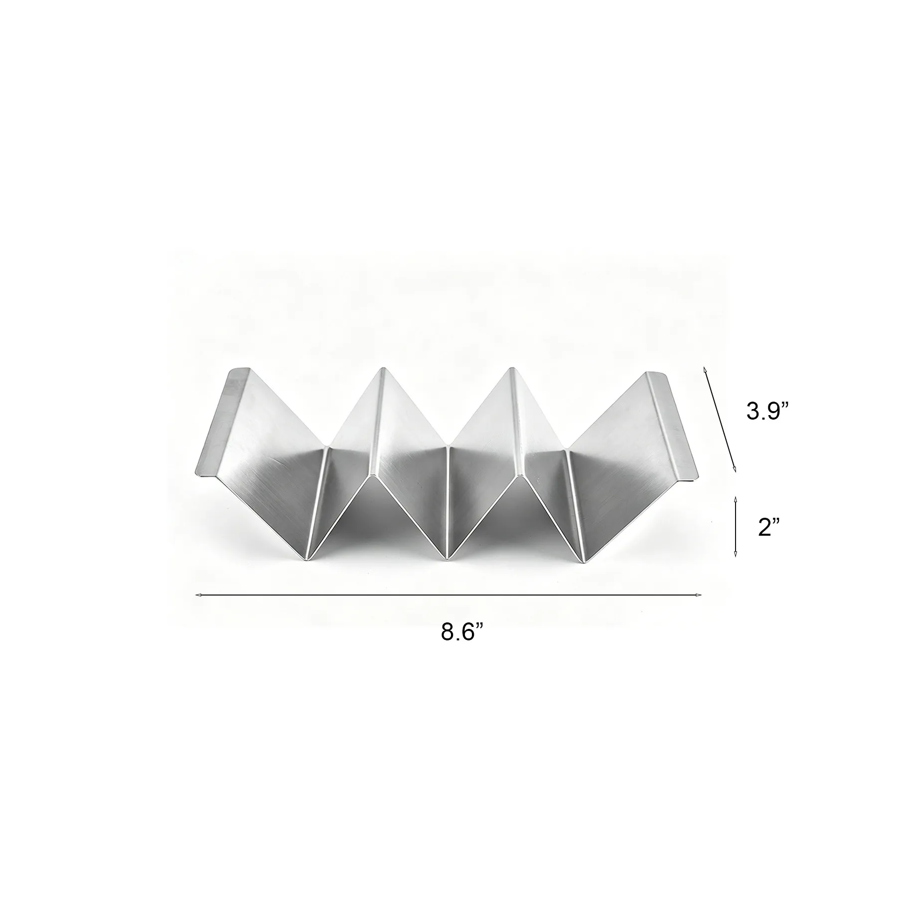 Stainless Steel Taco Holder Rack For Kitchen Serving - Image 2