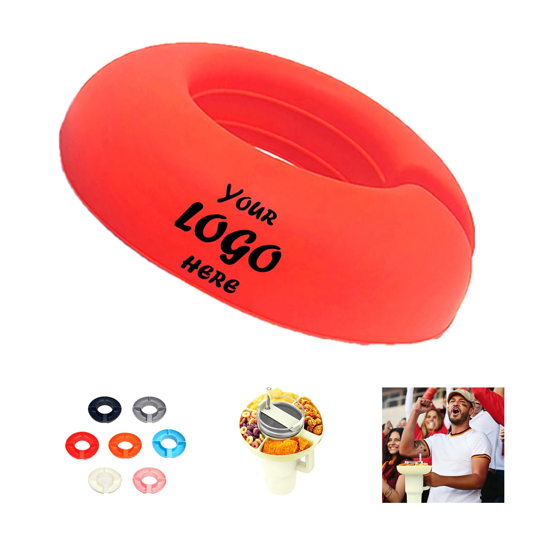 Reusable Snack Bowl Tray For 40 Oz Travel Tumblers