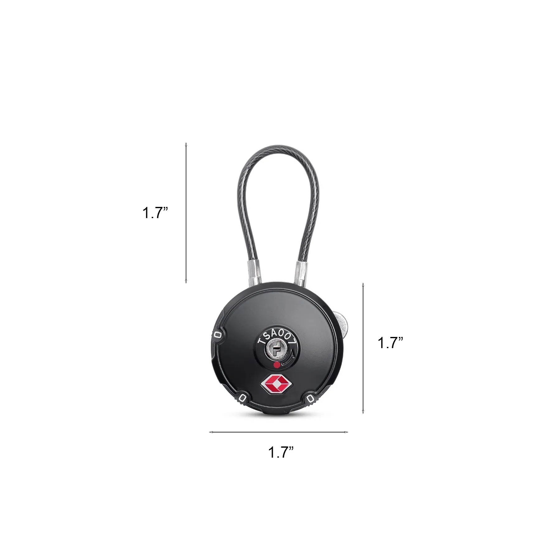 Resettable Metal TSA Travel Lock With Three Digit Code - Image 2