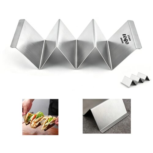 Stainless Steel Taco Holder Rack For Kitchen Serving