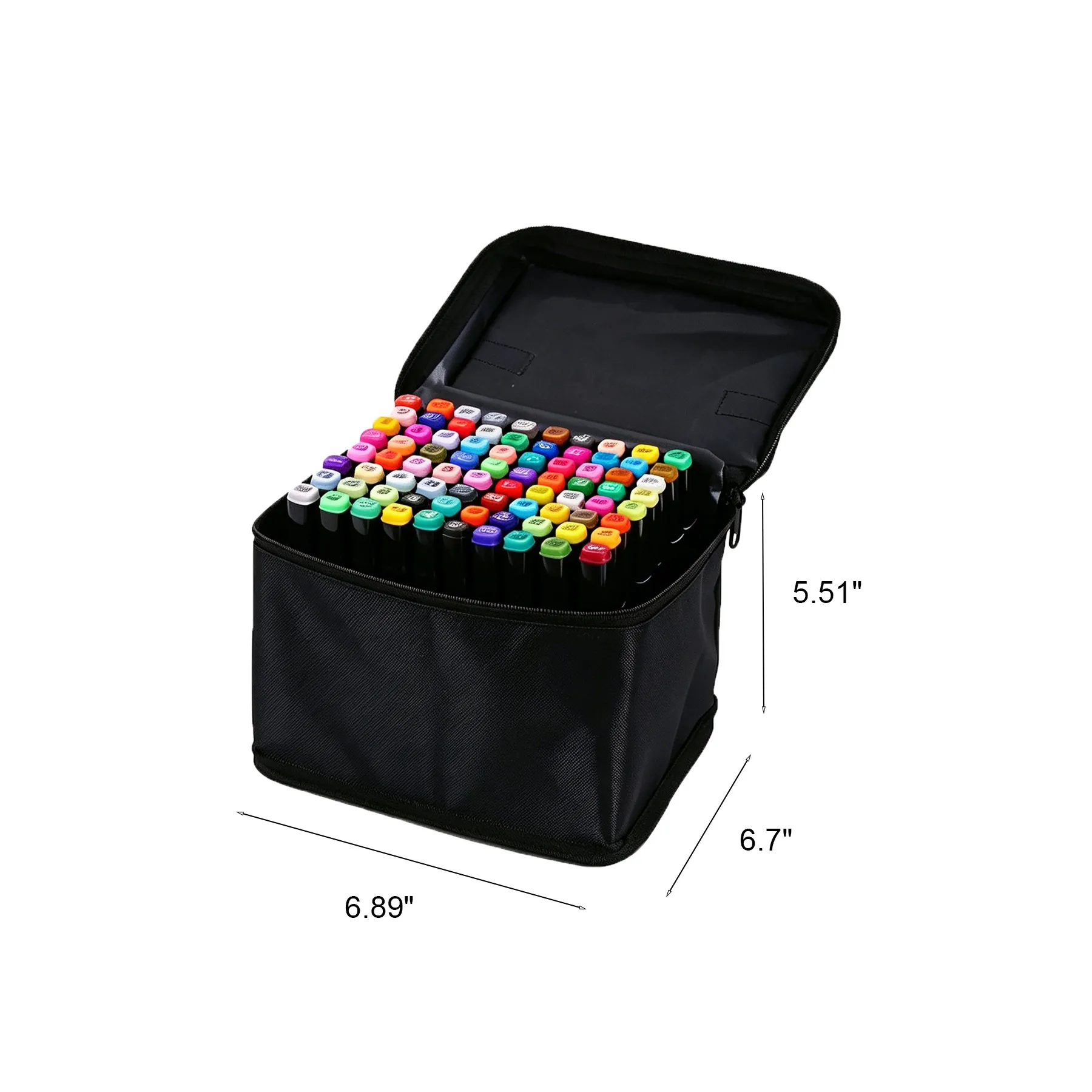 Dual-Tip Custom Color Marker Set With Carrying Case - Image 2